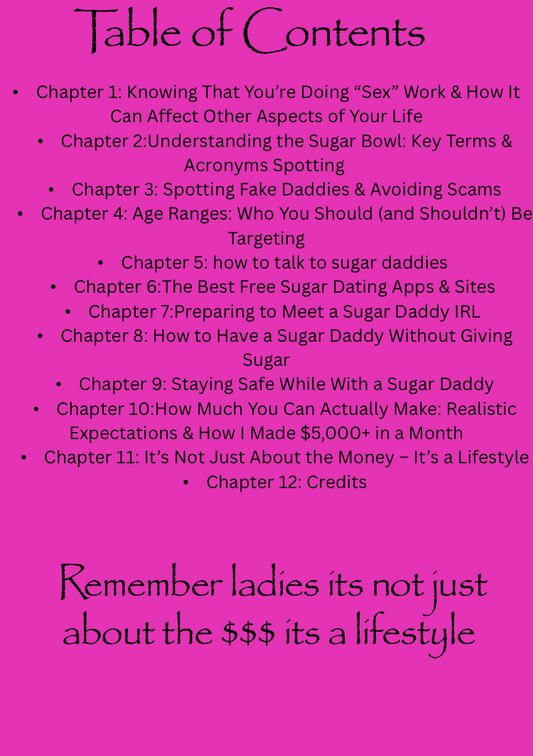 SugarSmart (the girl guide to finding a Sugar daddy safely and successfully)